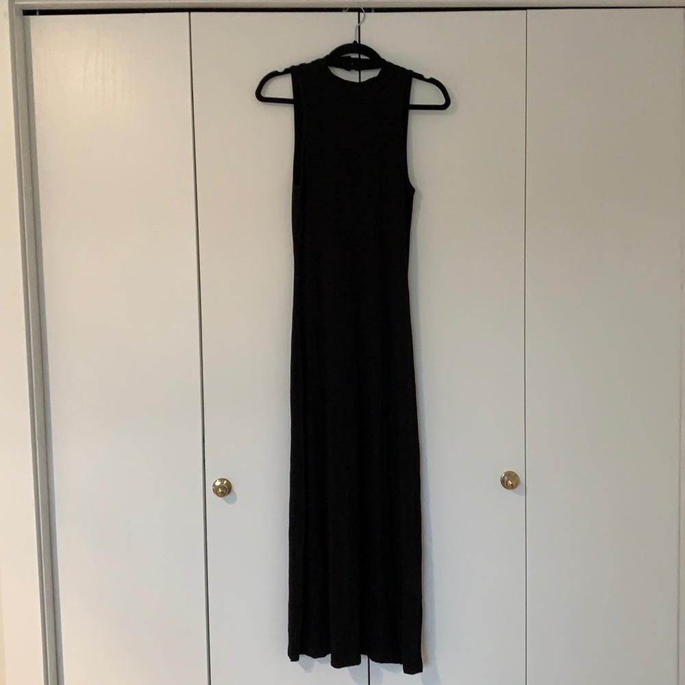 Black maxi dress